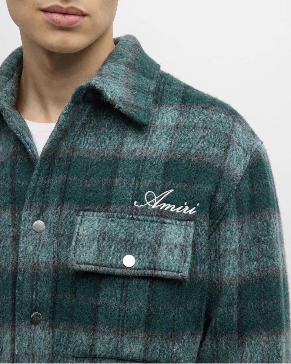 Amiri Brushed Plaid Overshirt (UNDER RETAIL) | eBay