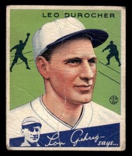 1934 Goudey Baseball #7 Leo Durocher PR