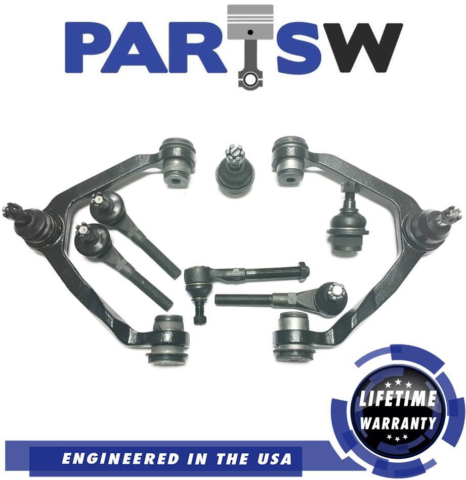 2001 Ford Expedition 8pc Front Upper Control Arms Outer Tie Rods Sway Bar Links Suspension Kit - Detroit Axle