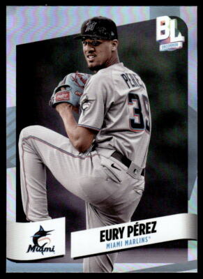 2024 Topps Big League #213 Eury Perez Uncommon Rainbow Foil Marlins