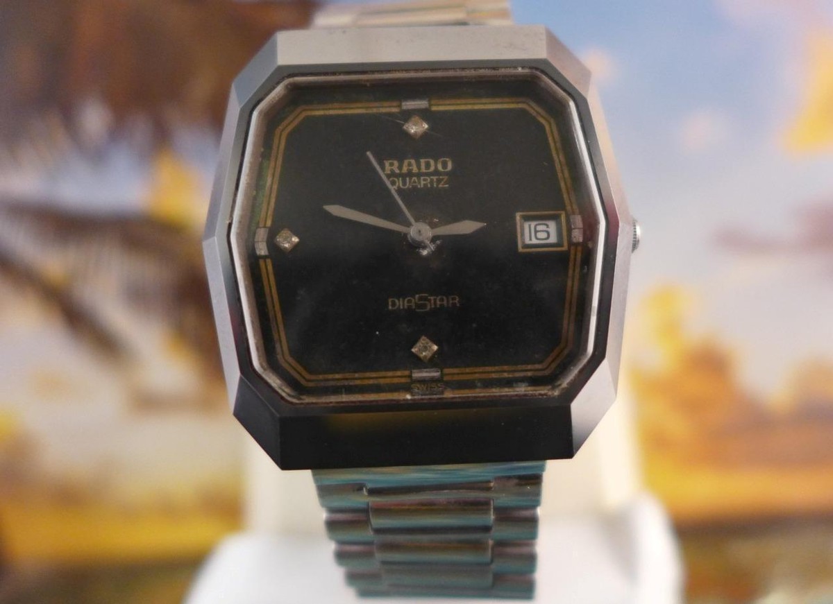 Elegant RADO Diastar Quartz S/S Mens Date 32mm 119.0182.3 | eBay