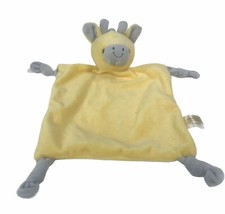 Dandee Yellow Giraffe Baby Blanket Knotted Corners Rattle Security Lovey