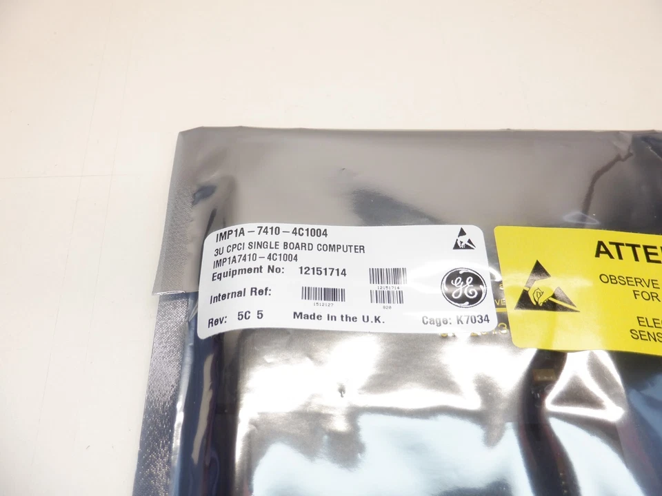 ORDENADOR DE PLACA ÚNICA GE 3U CPCI IMP1A-7410-4C1004 Foto 2 de 4