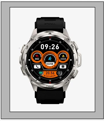 KOSPET 14000014000 Smartwatch T3 Ultra, 1,4 Zoll AMOLED, GPS, wasserdicht Silber