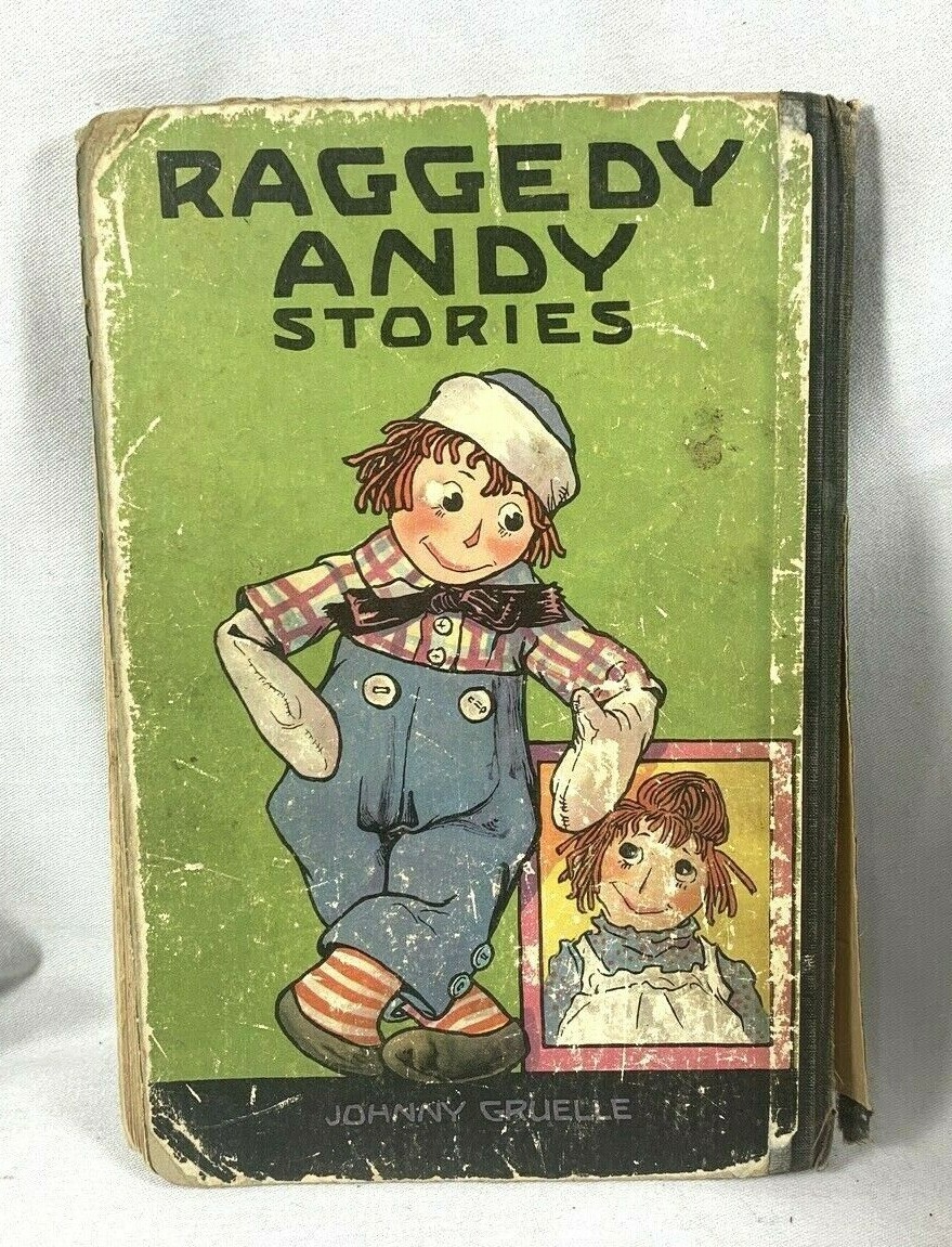 VINTAGE RAGGEDY ANN ANDY LOT OF 6 ITEMS BOOK 1920 VINTAGE RAGGEDY ANN ANDY LOT OF 6 ITEMS BOOK 1920
