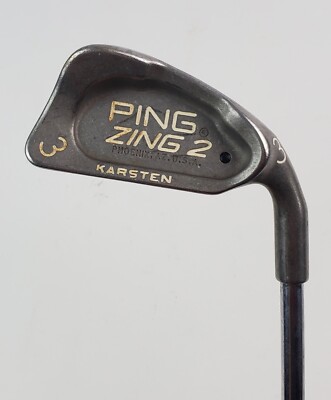 Ping Zing 2 Karsten Black Dot Single 3 Iron Flex Jz Steel Right Handed Good Grip