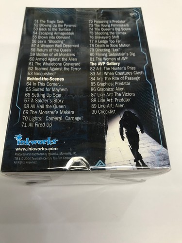 2004 ALIEN VS PREDATOR+2007 ALIEN VS PREDATOR REQUIEM CARD BASE CARD SET (90+81) - Picture 6 of 6