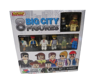 Blokko 8 Big City Figures Osvald Glide Gustav & More New In Sealed Box