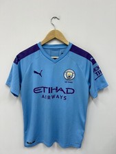 Manchester City 2019/20 Home Shirt Soccer Jersey Size Youth 15-16 Years