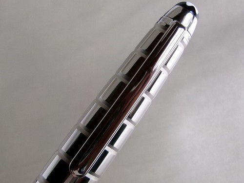 Montblanc Meisterstuck Solitaire Platinum Facet Classique Fountain Pen 18K M Nib - 第 4/14 張圖片