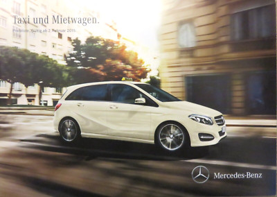 Mercedes B-C-E-S-V-Klasse Vito Taxi Preisliste price list von 02.02.2015 (R)