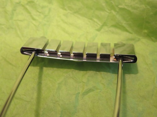 vintage Gibson 2010 chrome trapeze tailpiece for es-330 125 135 335 thinline - Picture 9 of 18
