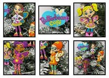 Butterbean's Cafe 5 Piece Ornament Set - Brand New - Featuring Butterbean