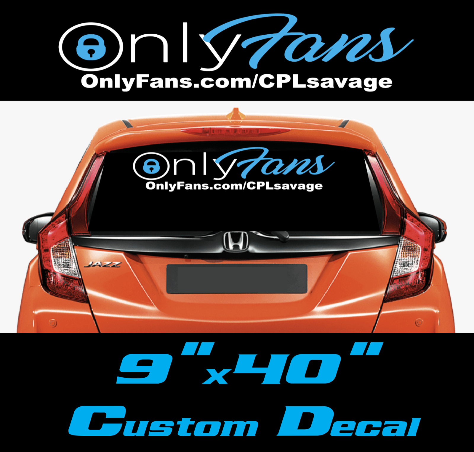 CUSTOM Onlyfans windshield Sticker Youporn Pornhub Fun Funny Decal Sex