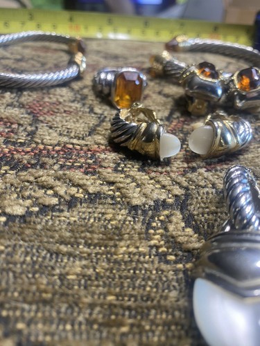 Vintage Metall Modeschmuck Konvolut 6 Teile - Bild 7 von 10