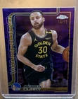 2025/26 Topps Chrome Basketball Stephen Curry Purple Pulsar Refractor 14/75 SP