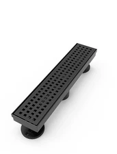 WEBANG 12 Inch Shower Linear Black Drain Rectangular Floor Drain 
