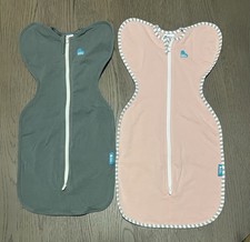 LOT OF 2 Love to Dream Swaddle UP Original Zip Up Newborn 5-8 Lbs Pink Green NEW