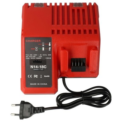 Akku Ladegerät für Milwaukee C18 PD C18 IW HD18 BS HD18 AG C18 ID C18 HZ 14,4V