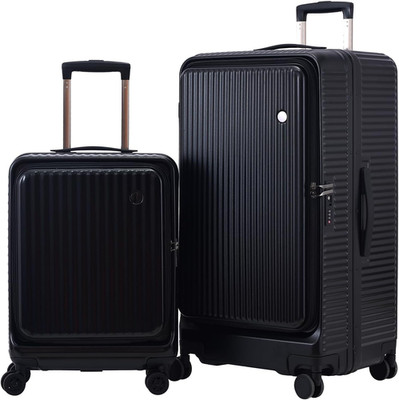 Stylish Lightweight 2-Piece Aluminum Luggage Set with TSA Lock & 360° Wheels