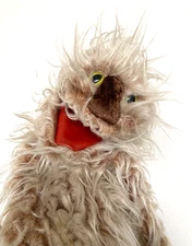 Big Furry Plush Full Body Hand Puppet - Vintage - 37” Long - Sloth, Monster?