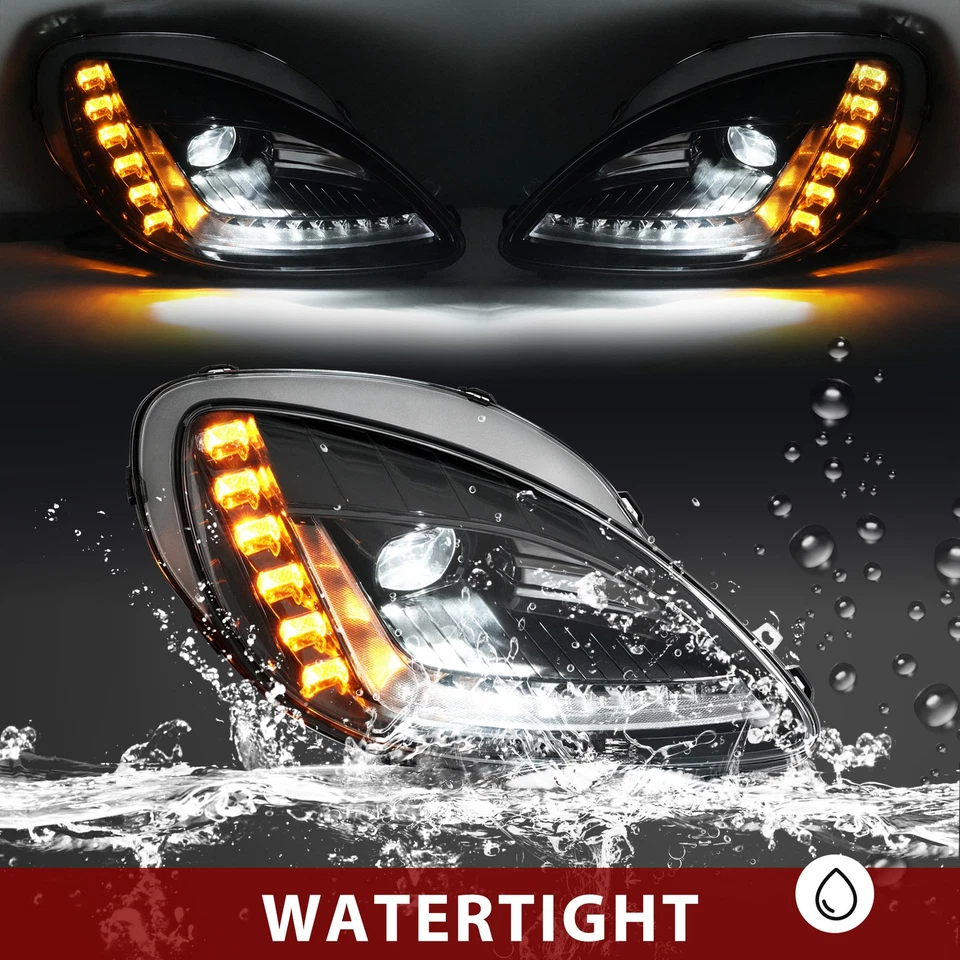 适用于雪佛兰 Corvette C6 05-13 LED 对车头灯司机和乘客侧 — 第 3/4 张图片