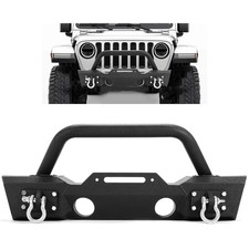 Stubby Front Bumper Compatible With 2007-2024 Jeep Wrangler Jk Jl Gladiator Jt W Stubby Front Bumper Compatible With 2007-2024 Jeep Wrangler Jk Jl Gladiator Jt W