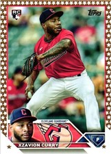 2023 Topps #513 Xzavion Curry Gold Star