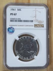 1961 Franklin Silver Proof Half Dollar NGC PF 67 - FREE SHIPPING!
