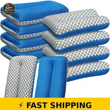 SiliFine Bug and Tar Sponge Set - 10 Microfiber Scrubbers for Cars
