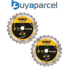 2 X Dewalt DT99560 165mm x 20mm 24T Extreme Runtime FlexVolt Plunge Saw Blades