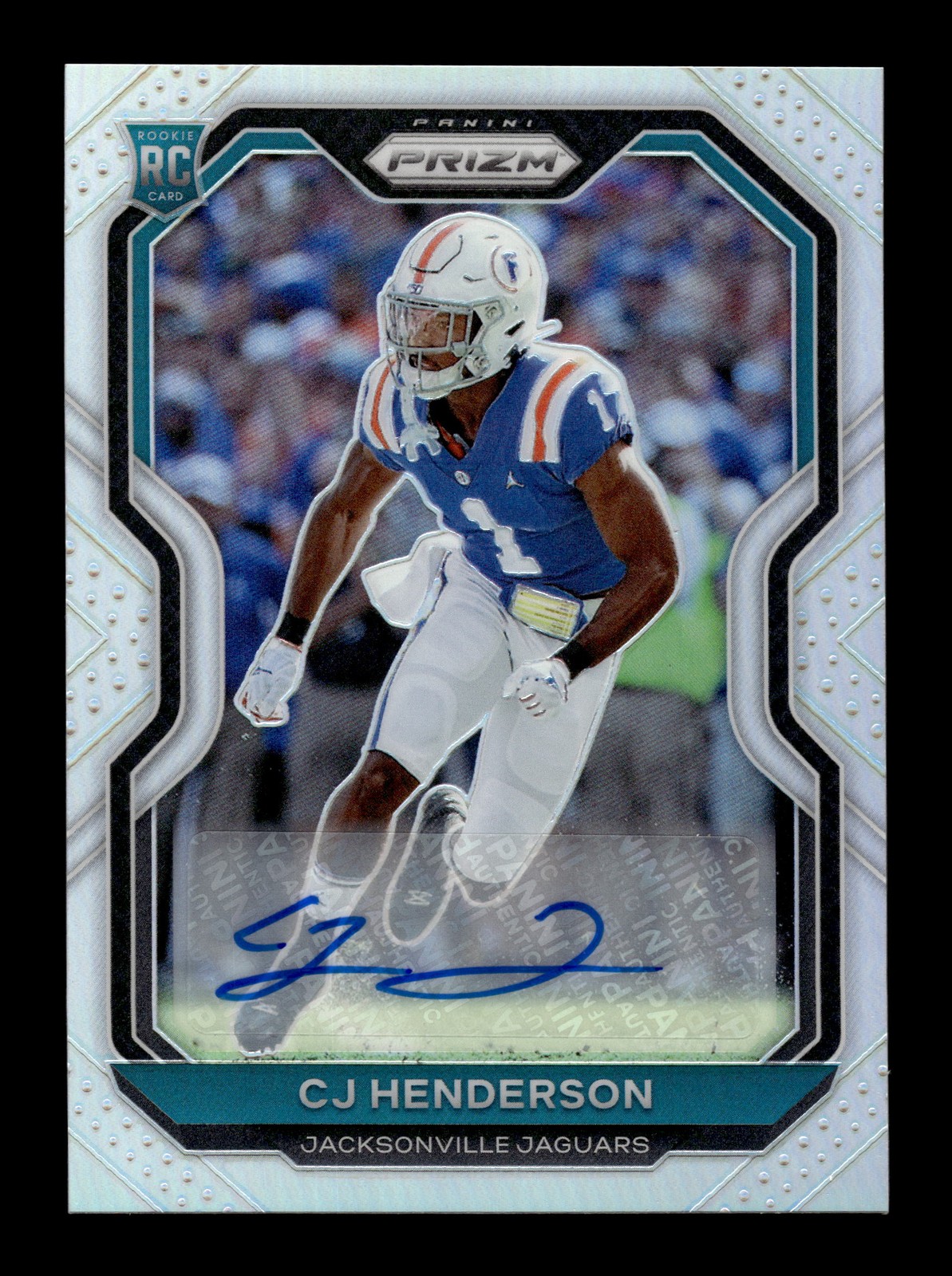 2020 Panini Prizm #351 CJ Henderson Rookie Auto SILVER