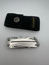 Leatherman Sidekick Stainless Steel Multi Tool And Sheath Silver Used Nice