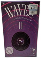 Waves II Sounds For Windows 3.1 Vintage Sealed Software Box PC 1990s