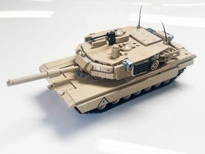 COBI M1A2 Abrams Tank - 975pc Building Block Set (No Figure)