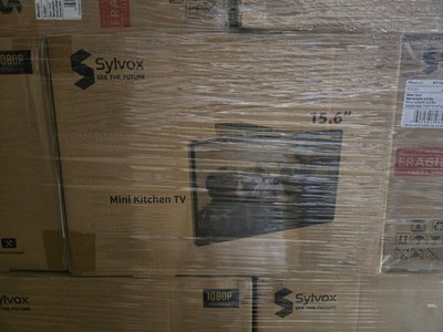 Sylvox 15.6 inch Under Cabinet TV Kitchen 1080P HD Flip-Down Non-smart Rv boat 