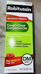 Robitussin DM Max Maximum Strength Cough & Chest Congestion Syrup 8 fl oz