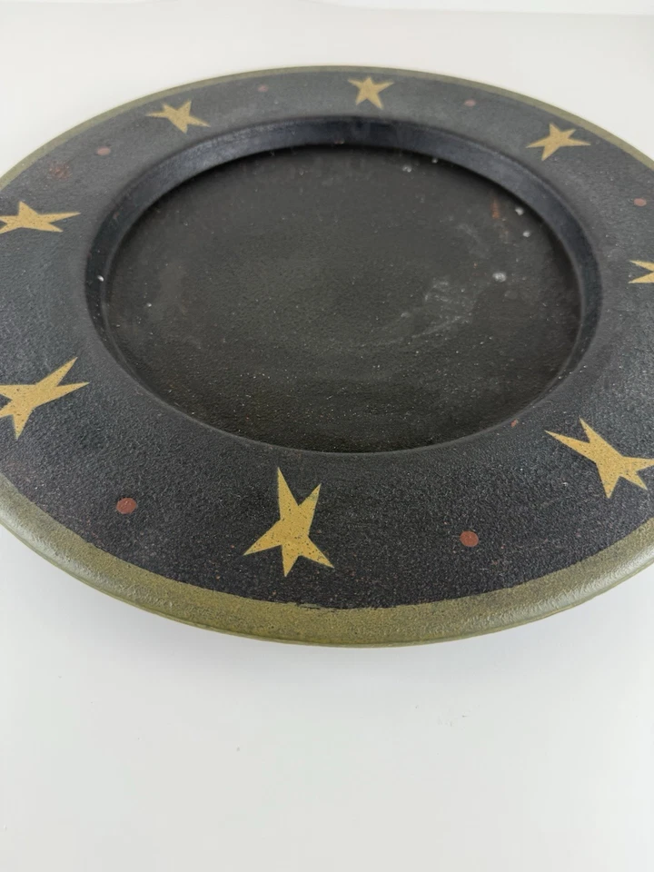 Donna Blanco Primitivo Arte Popular Pintado Corazón y Bayas Amor Country Madera 11.5" Foto 4 de 4