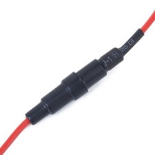 5 Pc Fuse Holder Socket Glass Kit Assorted Fuses Automotive Car Adapter