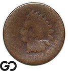 1868 Indian Head Cent Penny Key Date AG Details