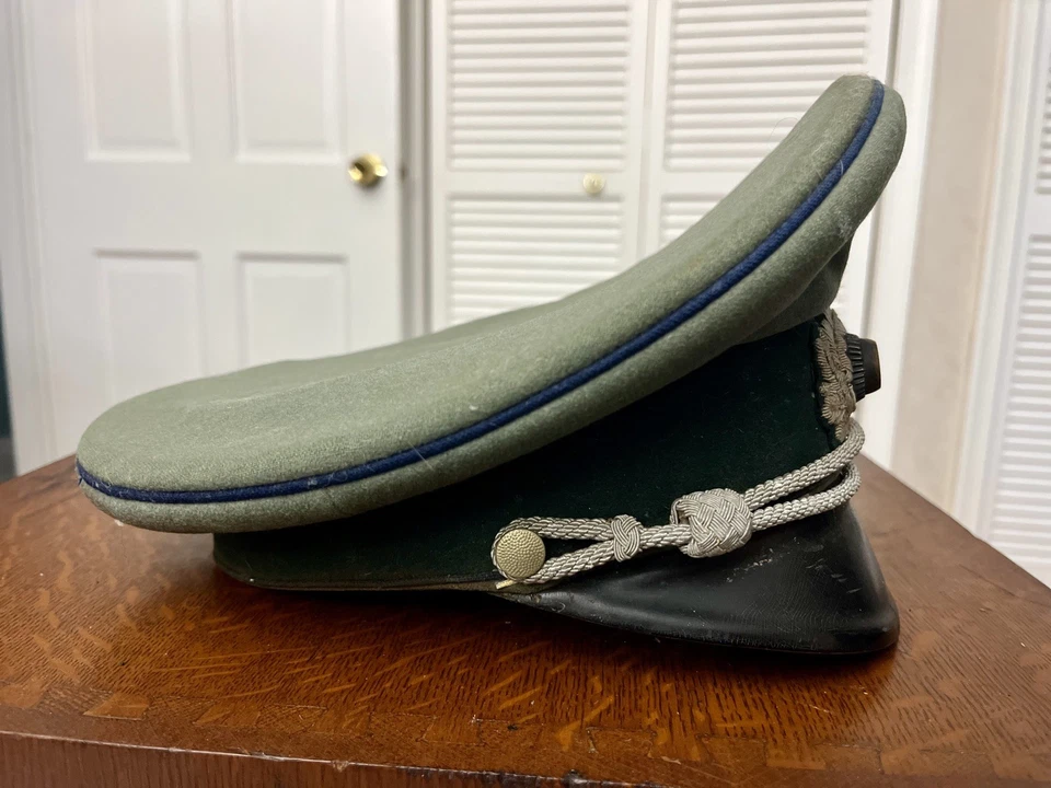 Original WW2 German Senior Doctor Oberartz Officer hat cap Named Erel Maker RARE - Image 3 of 4