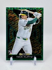 2025 Topps Update #BG-20 Nick Kurtz Topps Black Gold Green Foil #/99