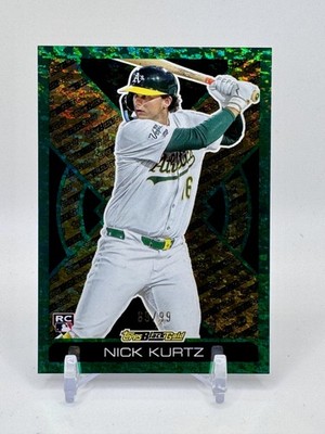 2025 Topps Update #BG-20 Nick Kurtz Topps Black Gold Green Foil