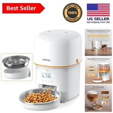 Smart 2L Pet Food Dispenser - Durable Automatic Feeder for Cats & Small Dogs