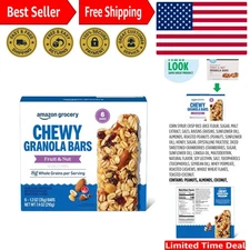 Delicious 6 Count Fruit & Nut Chewy Granola Bars - 7.4 Oz, Ideal for Families