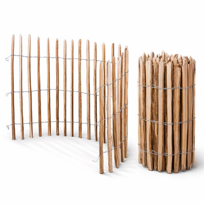 Staketenzaun Gartenzaun Holzzaun Zaunlatte Haselnussholz Abstand 3-4cm H35-120cm