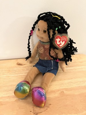 2001 TY Jazz Jessie Beanie Kids 11'' DOLL  African American CUTE MINT