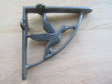 COPPIA di COLOMBA in ghisa antiche vecchie staffe mensola ponteggio rustico vintage retrò