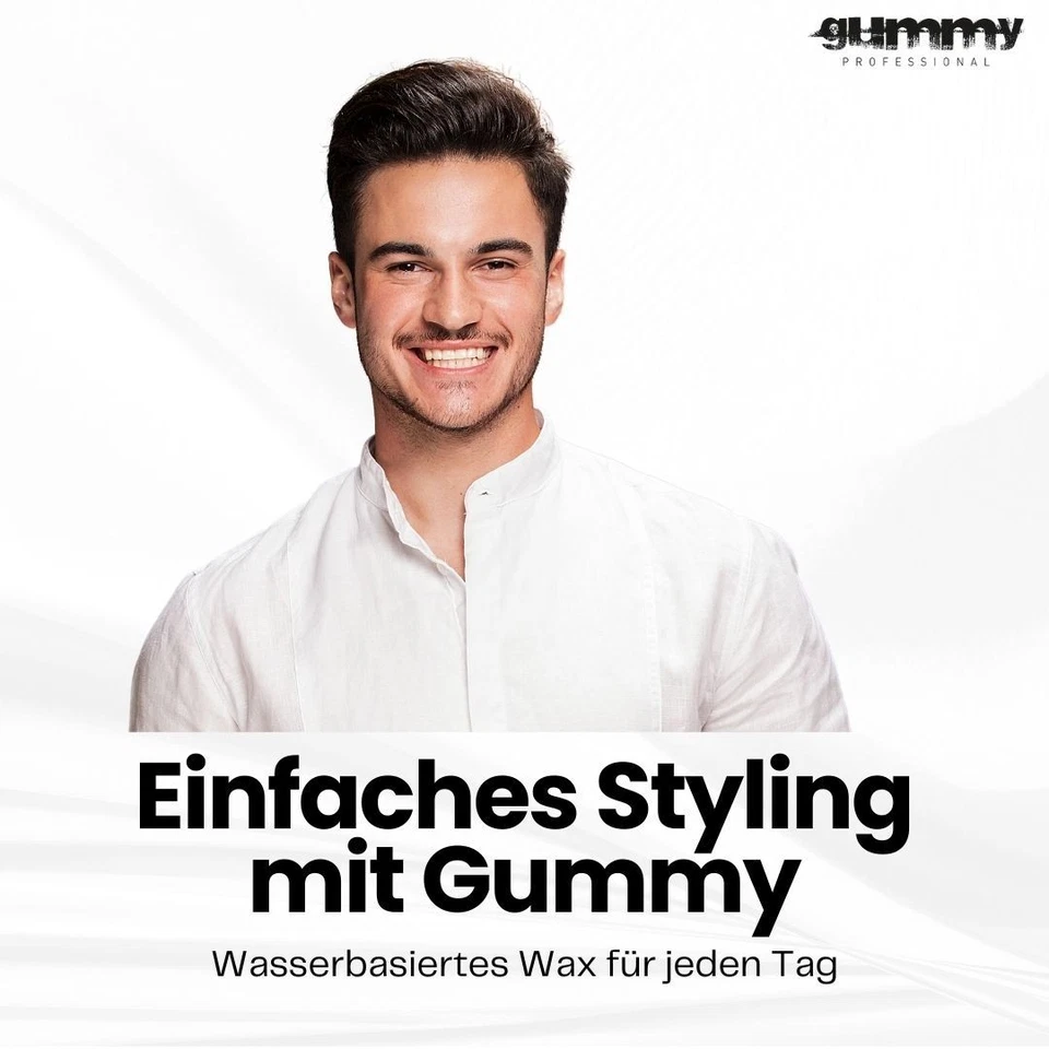 Gummy Hard Finish Haarwachs 150 ml - Hairwax - extra harten Halt & Glanz 6er Set - Bild 4 von 4