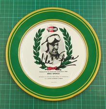 Vintage French Champion Spark Plugs MIKE SPENCE Lotus Brands Hatch 205mm Plate